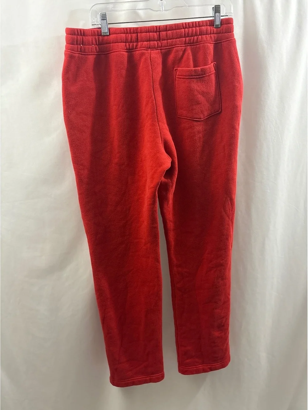 Hollister Men’s Red Fleece Sweatpants with Logo Embroidery Medium Spell Out - Picture 6 of 6